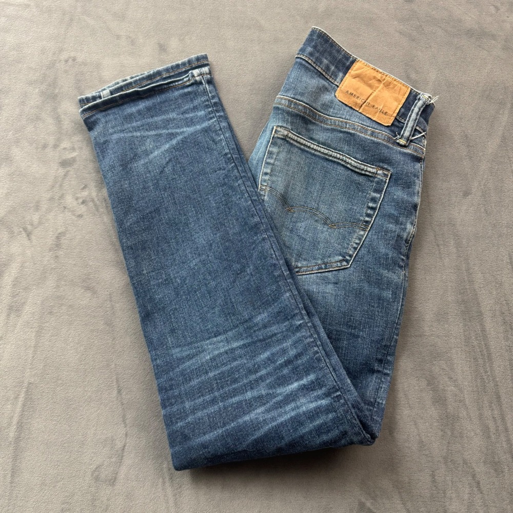American Eagle Airflex+ Slim Jeans Mens 28x30 Medium Wash Denim Blue